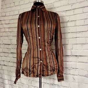 Vintage silk Liz Claiborne blouse- size 6